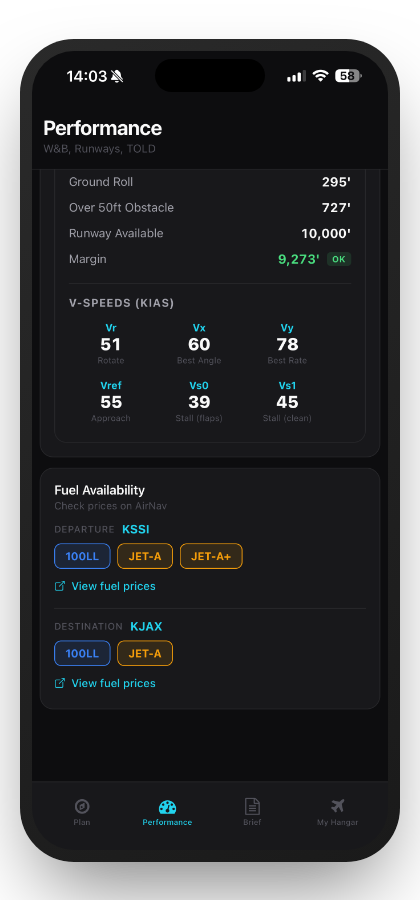 Fuel Planning